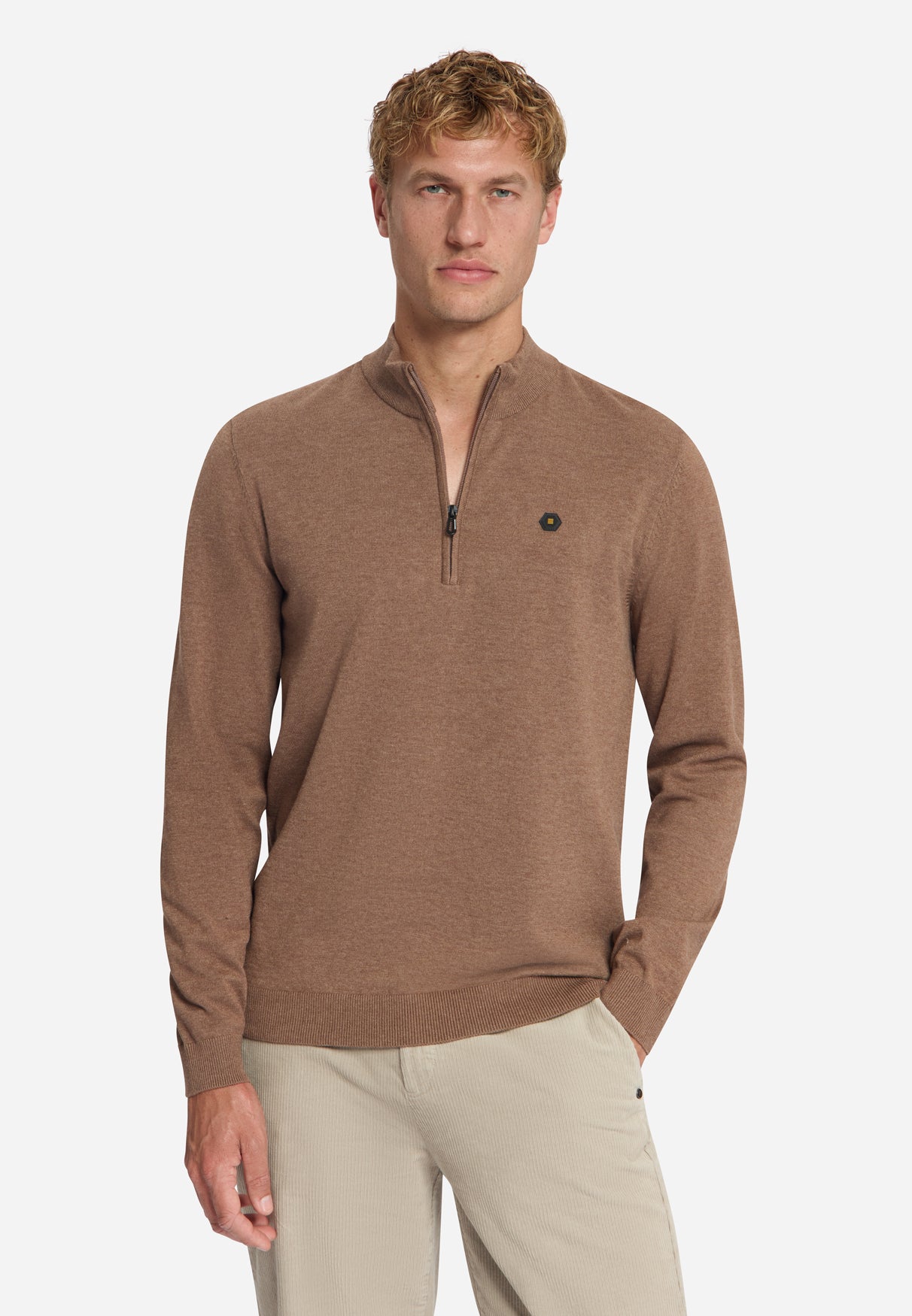 Pullover Half Zip Melange - 33210895SN