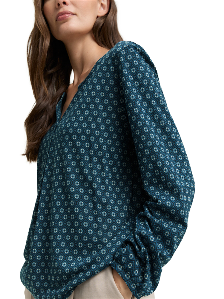 T-shirt alloverprinted blouse - 1047745