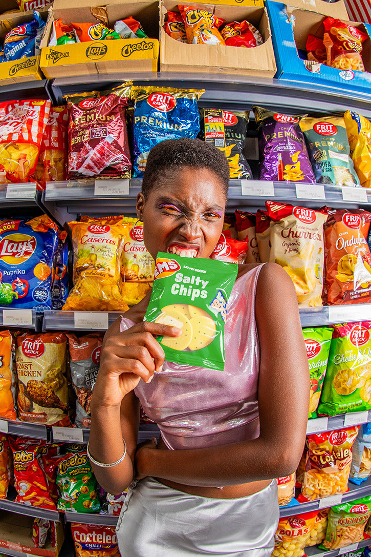 Socken Salty Chips, Green - EMSNOCCHIPG