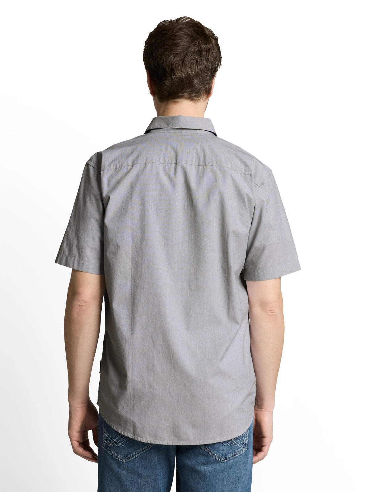 striped poplin shirt - 1049594