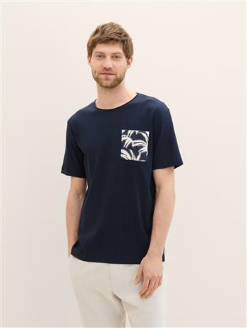 structured t-shirt with pocket - 1041824