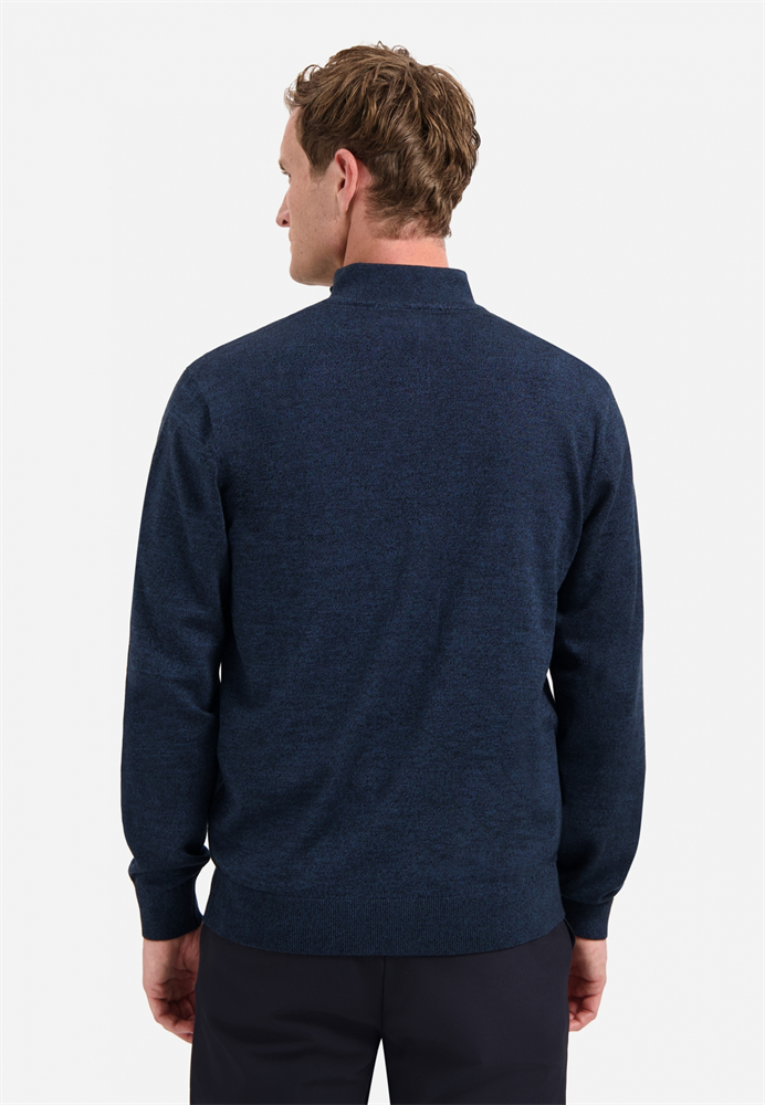 Pullover Half Zip 2 Coloured Melang - N2185