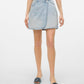 VMBETTY MR SHORT WRAP DENIM SKIRT G - 10307663