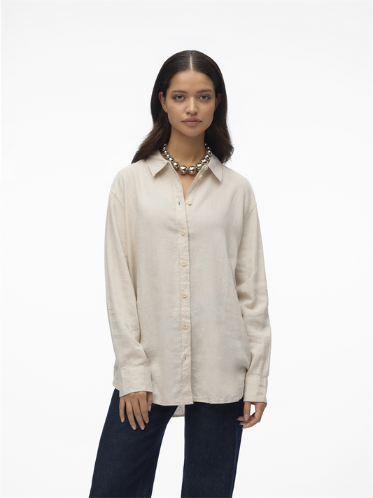 VMLINN LS SHIRT WVN NOOS - 10305085