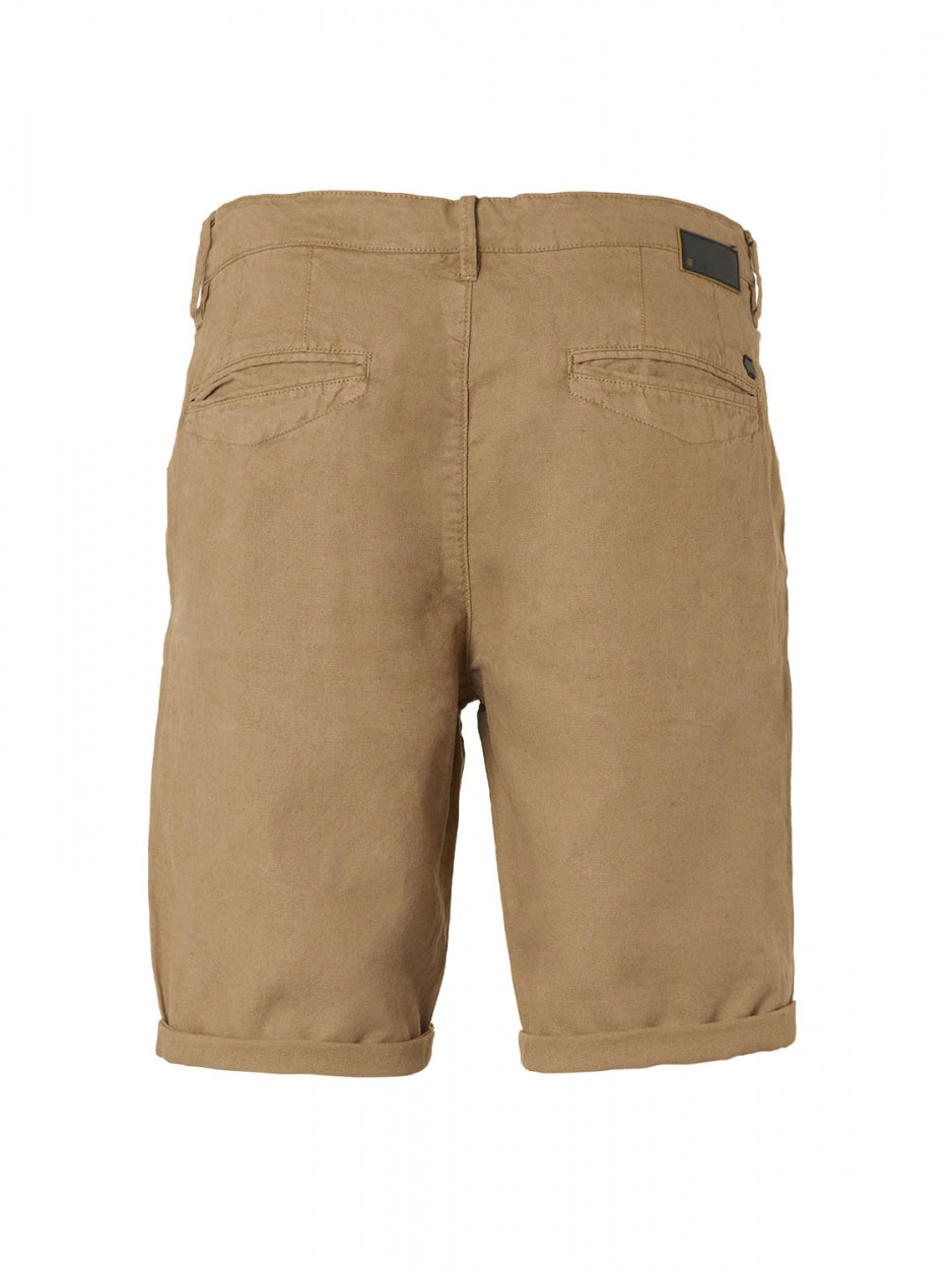 Short With Linen Garment Dyed Chino - 198190307