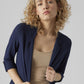 VMJESMILO 3/4 LOOSE BLAZER WVN GA N - 10279700