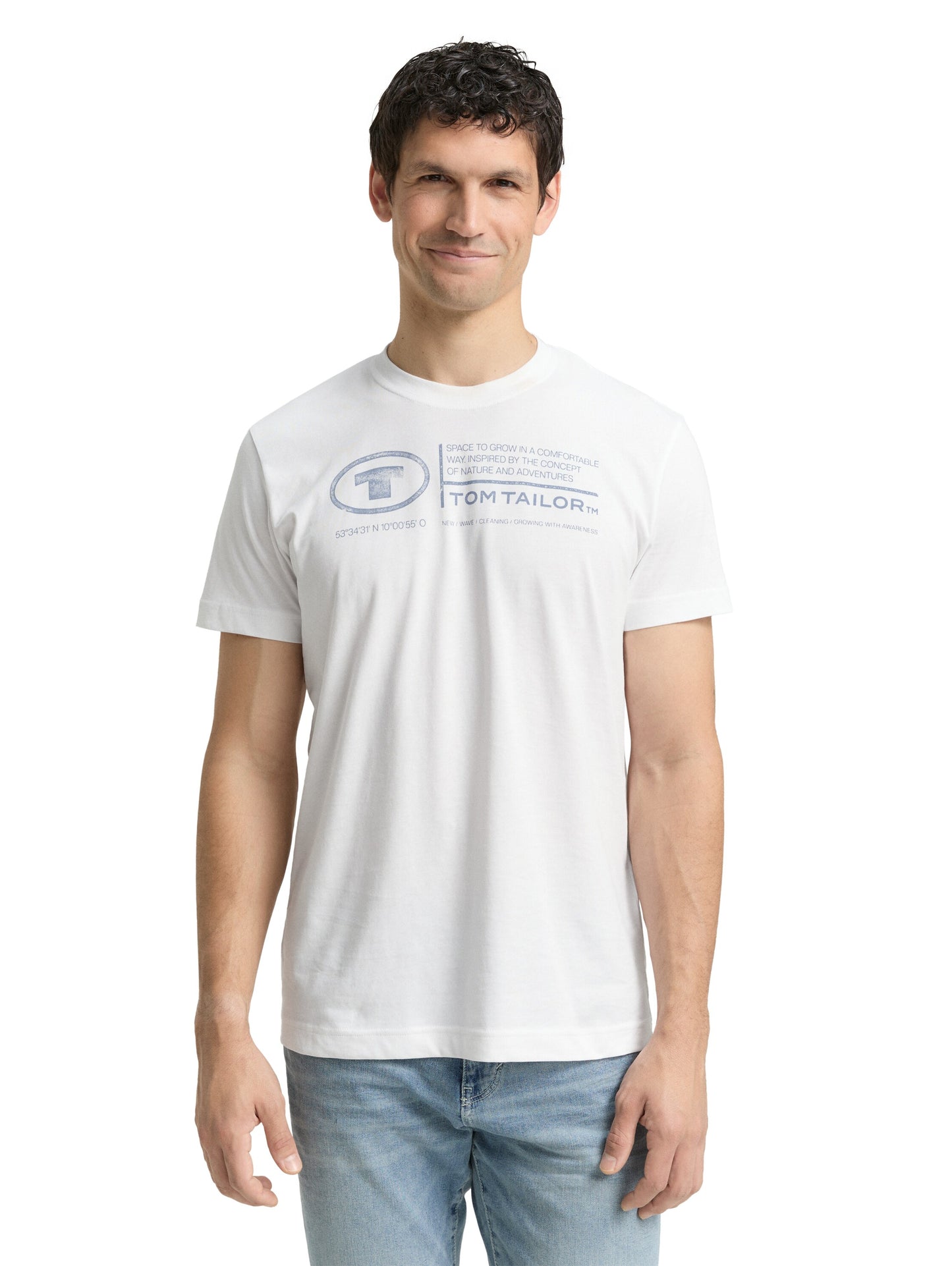 printed crewneck t-shirt - 1035611