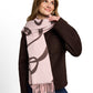 woven scarf with flowers - 1052820