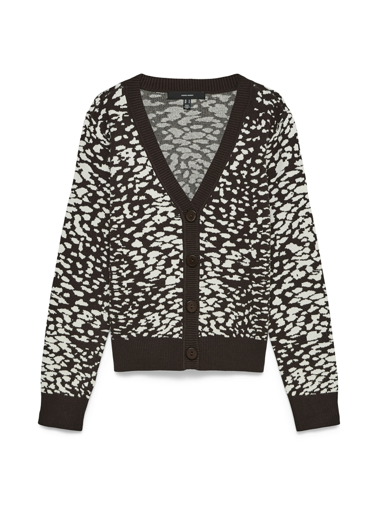 VMARIA ART LS V-NECK CARDIGAN REP - 10314507