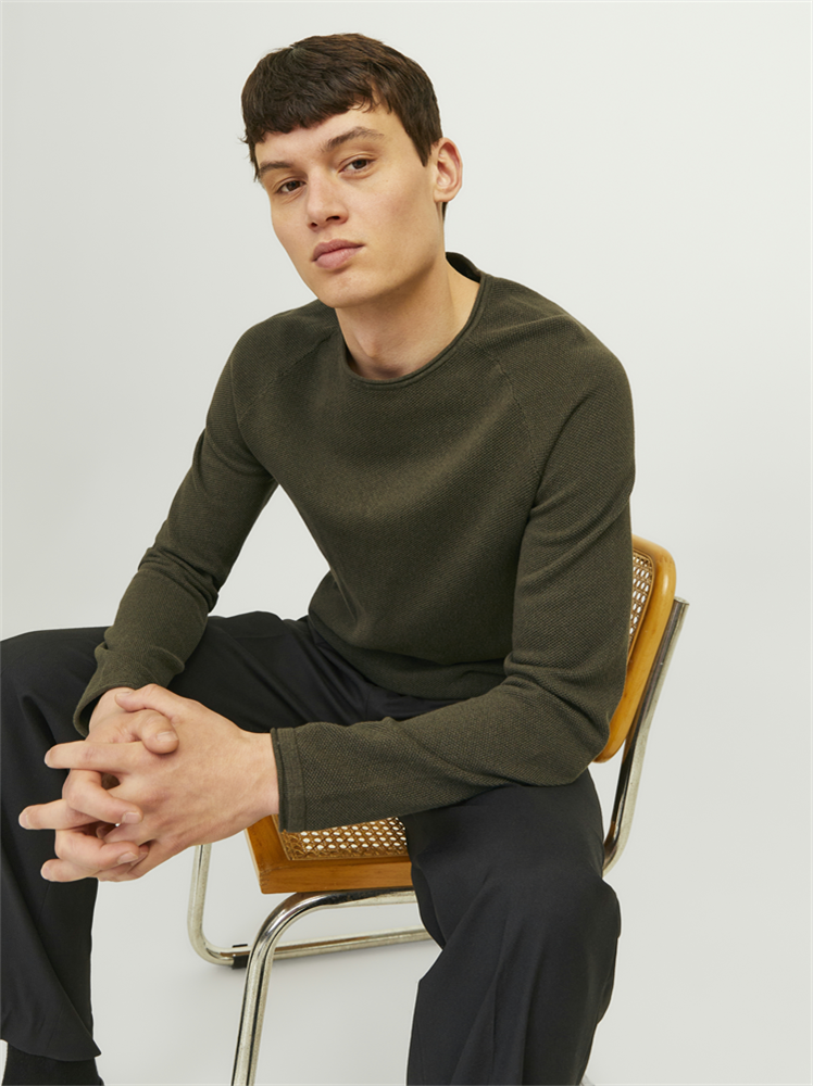 JJEHILL KNIT CREW NECK NOOS - 12157321