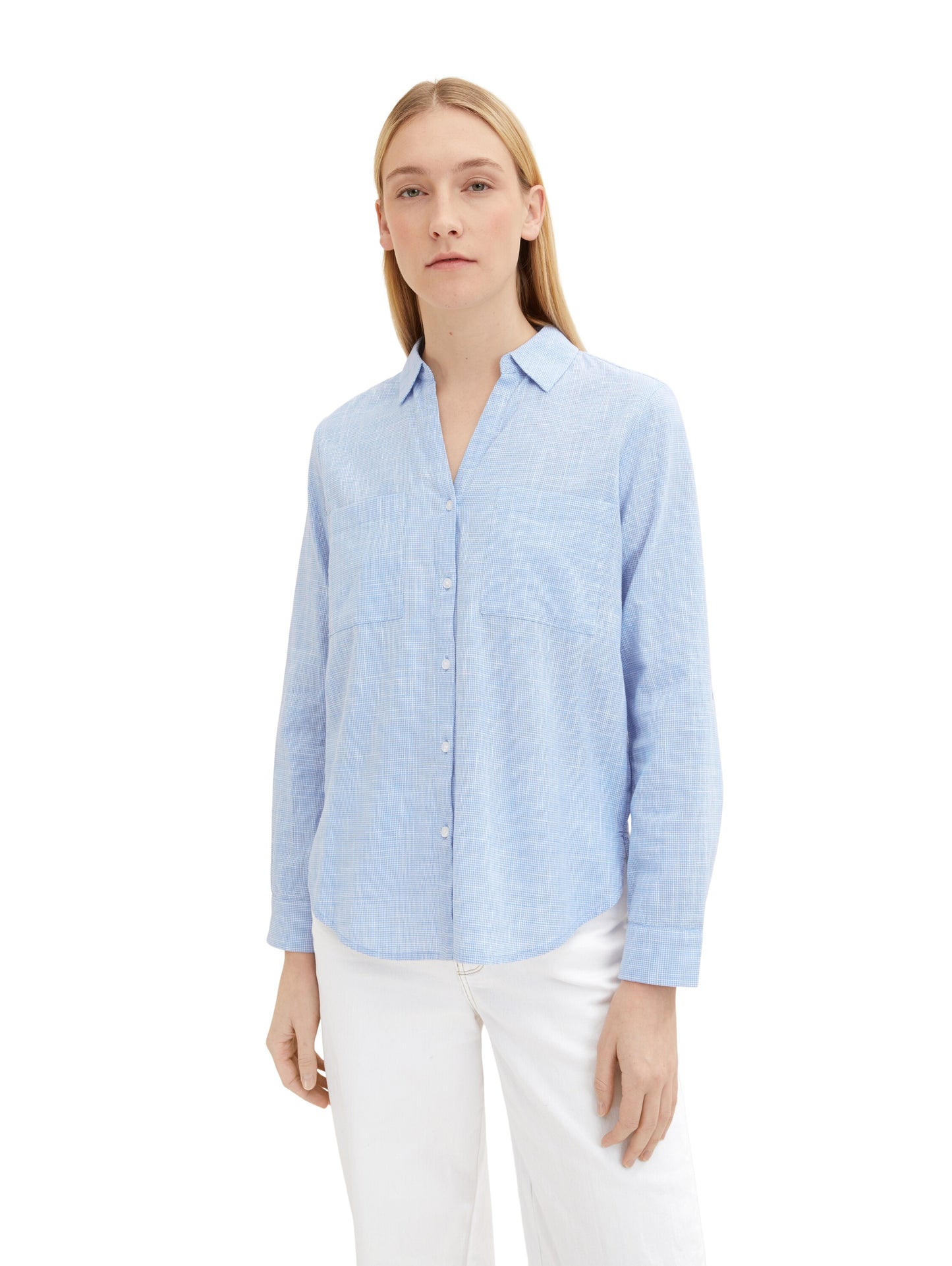 blouse with slub structure - 1035247