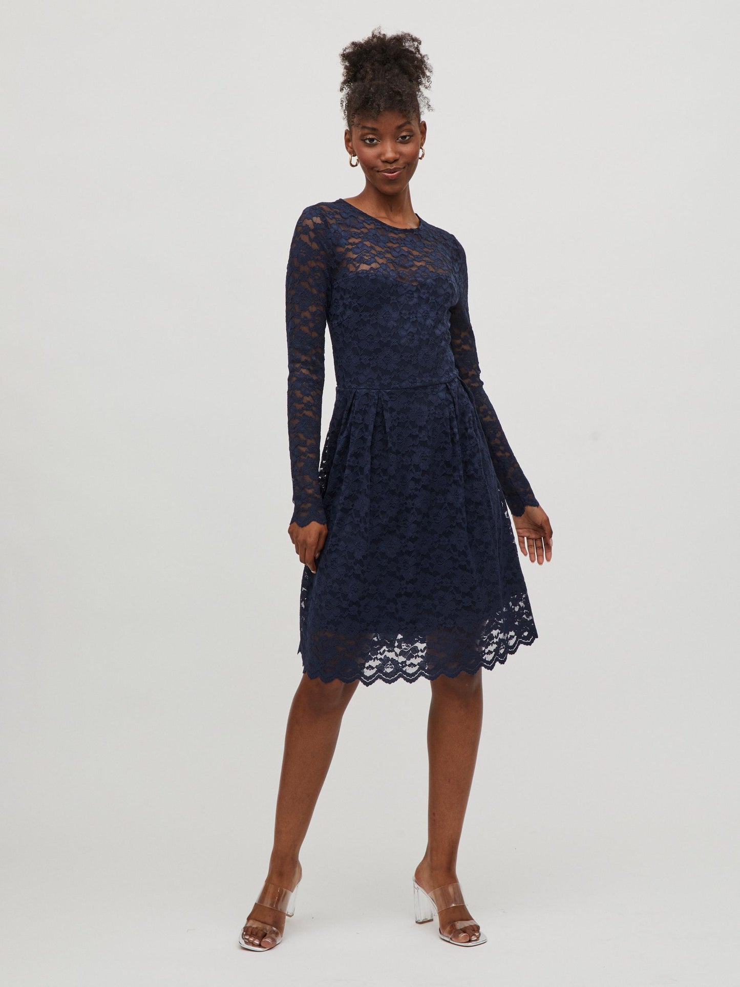 VIKALILA L/S LACE DRESS - NOOS - 14078211