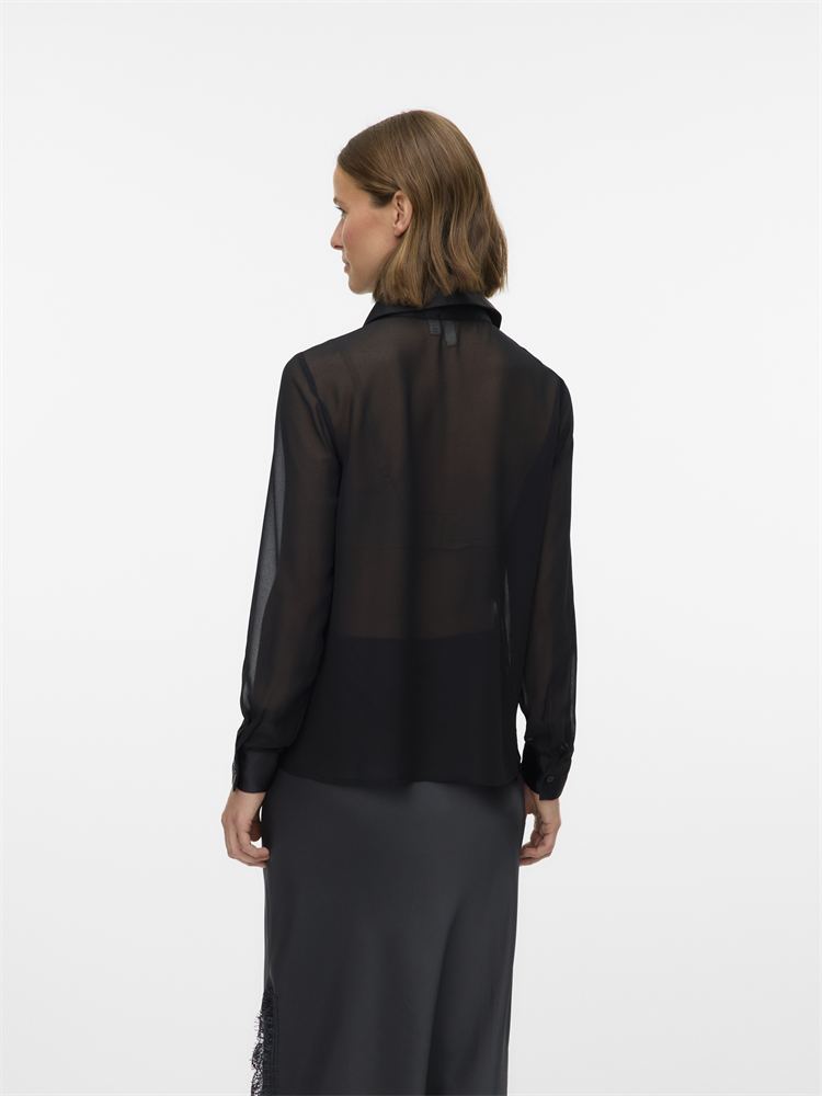 VMHALLIE LS SHIRT WVN BTQ GA - 10337589