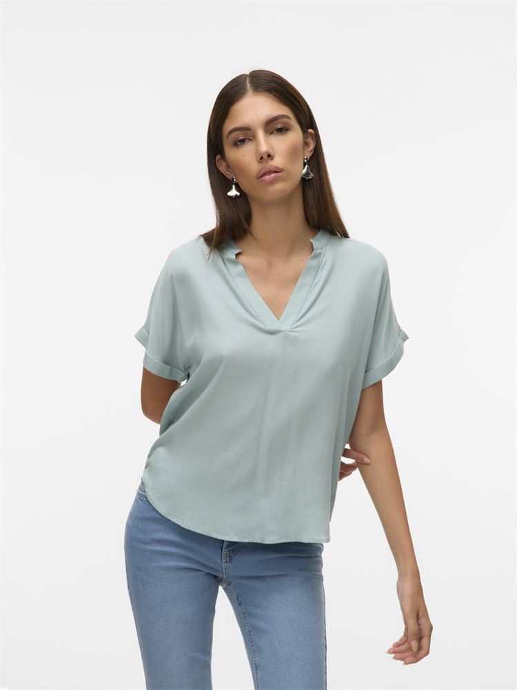 VMBEAUTY SS TOP WVN NOOS - 10279697
