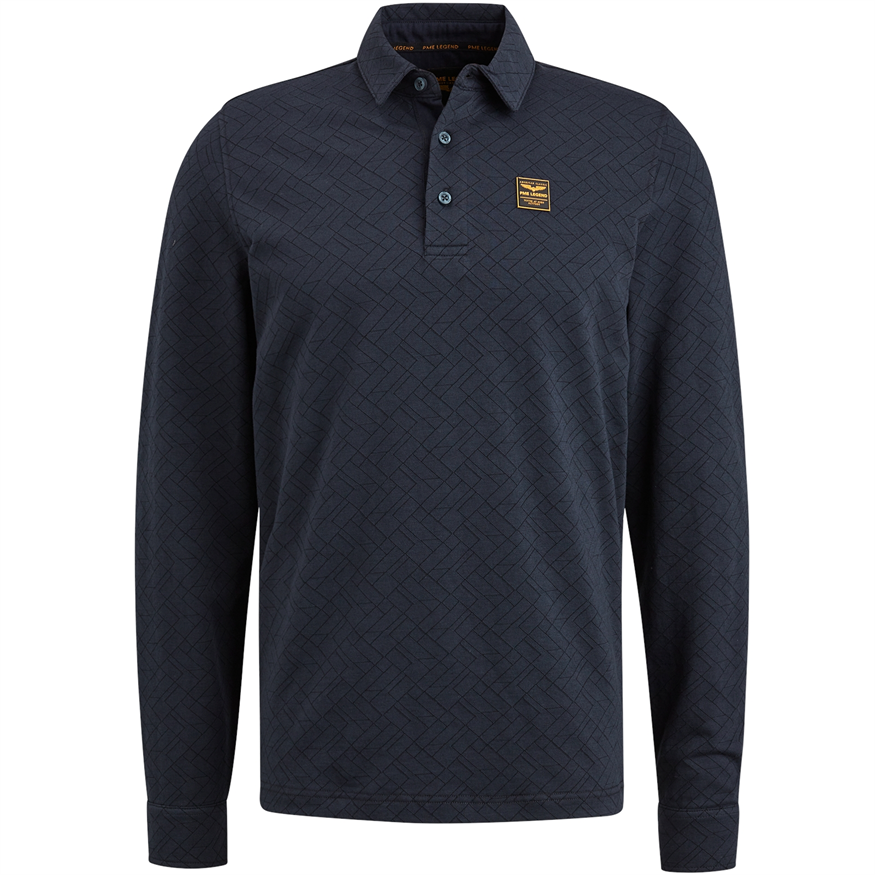 Long sleeve polo Jacquard jersey - PPS2309810