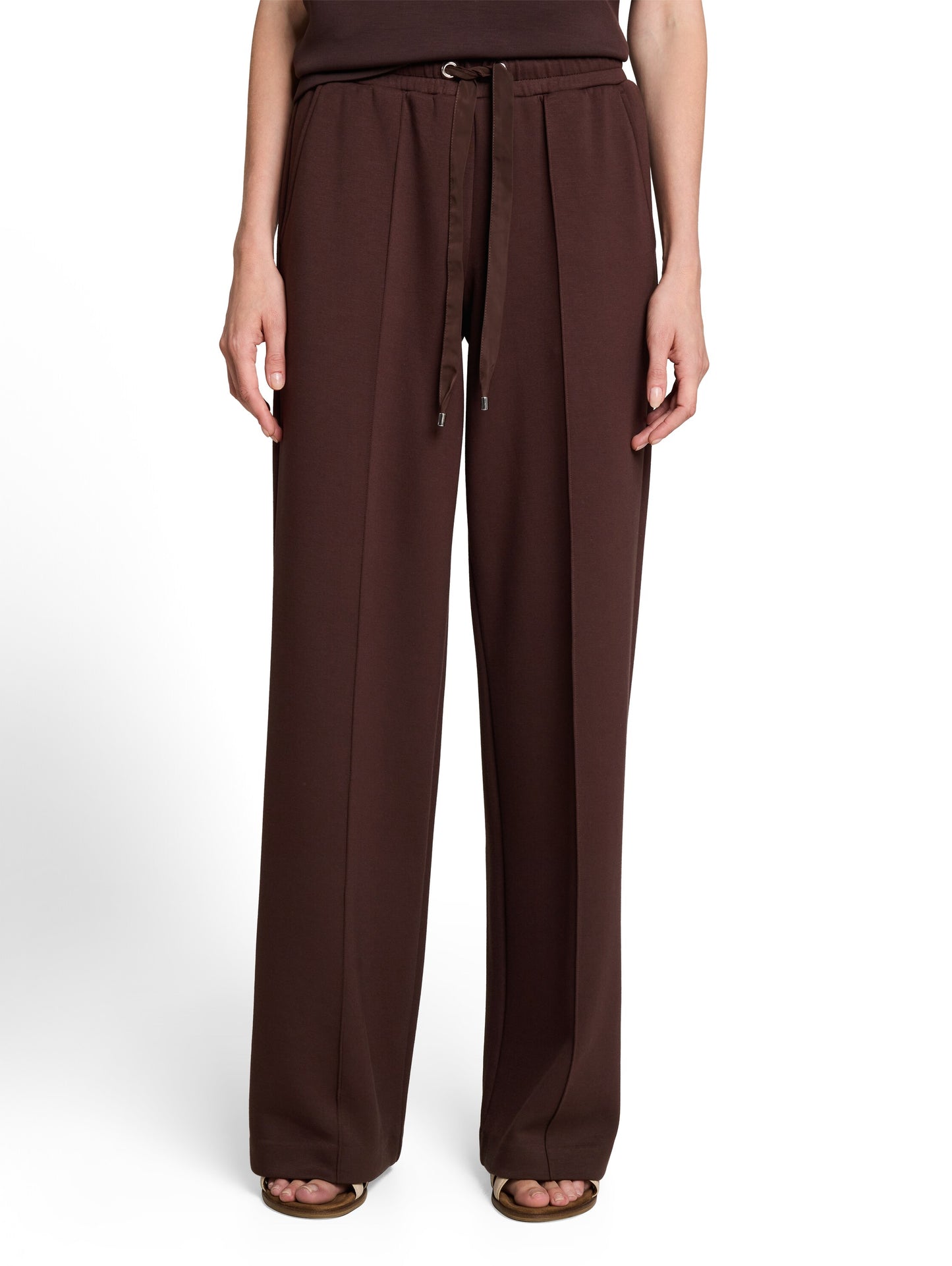wide leg scuba pants - 1052972