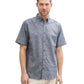 printed cotton linen shirt - 1045099