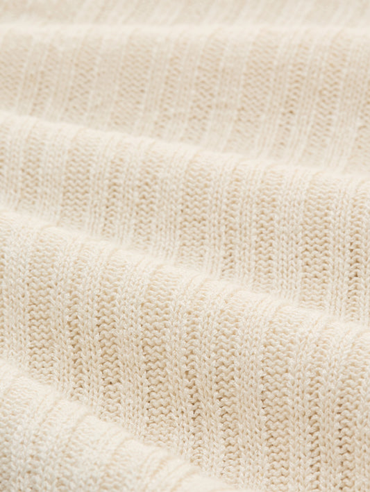 knit rib shortsleeve cardigan - 1050562