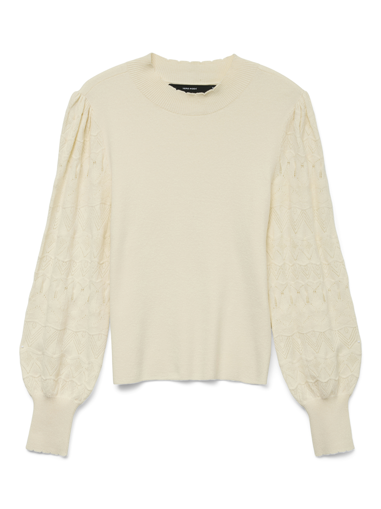 VMLIMONE LS HIGHNECK PULLOVER GA BO - 10310809