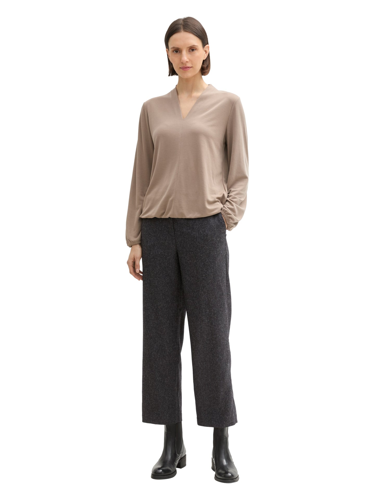 structured straight leg pants - 1044275