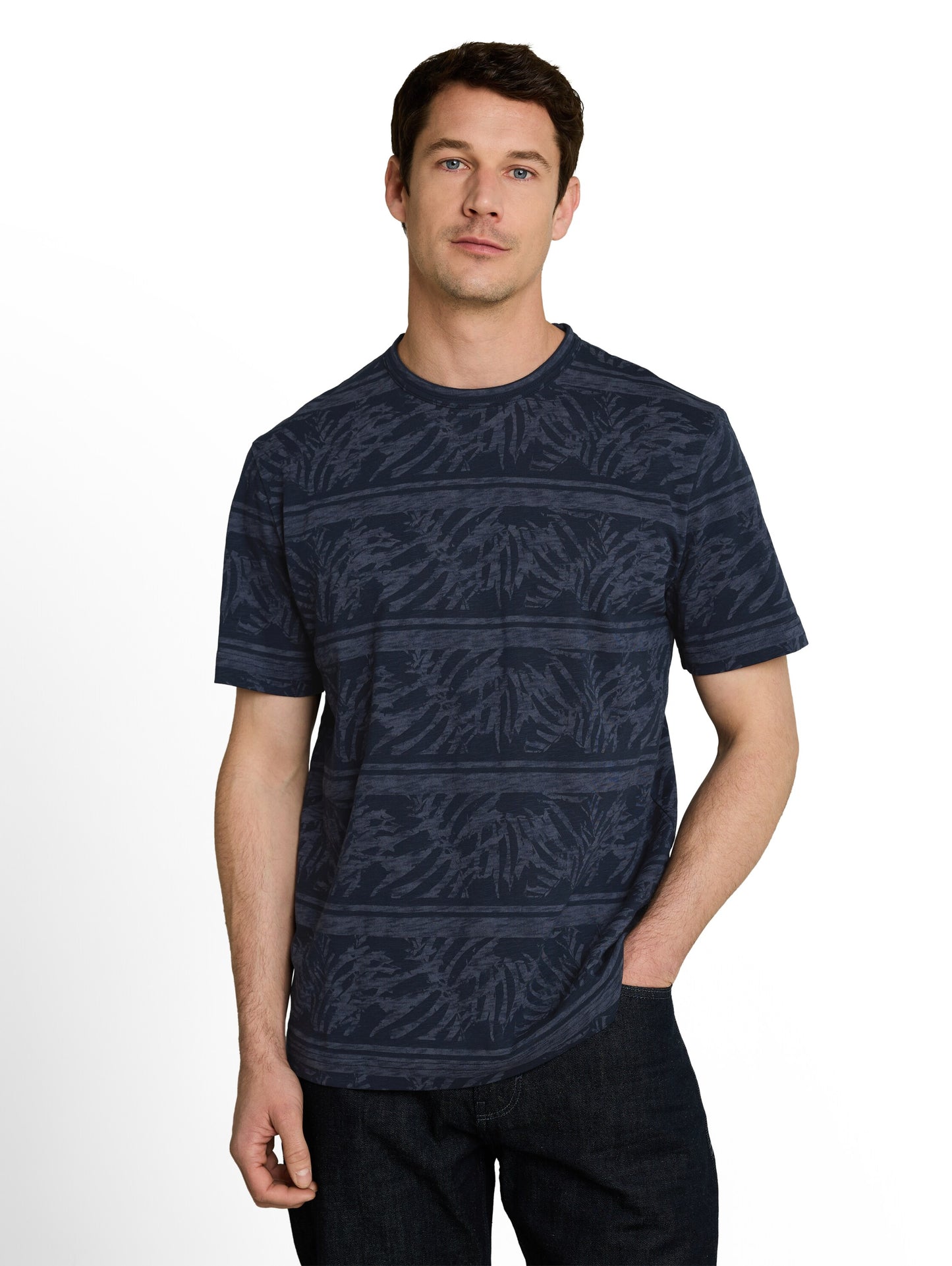 allover inside printed t-shirt - 1050856