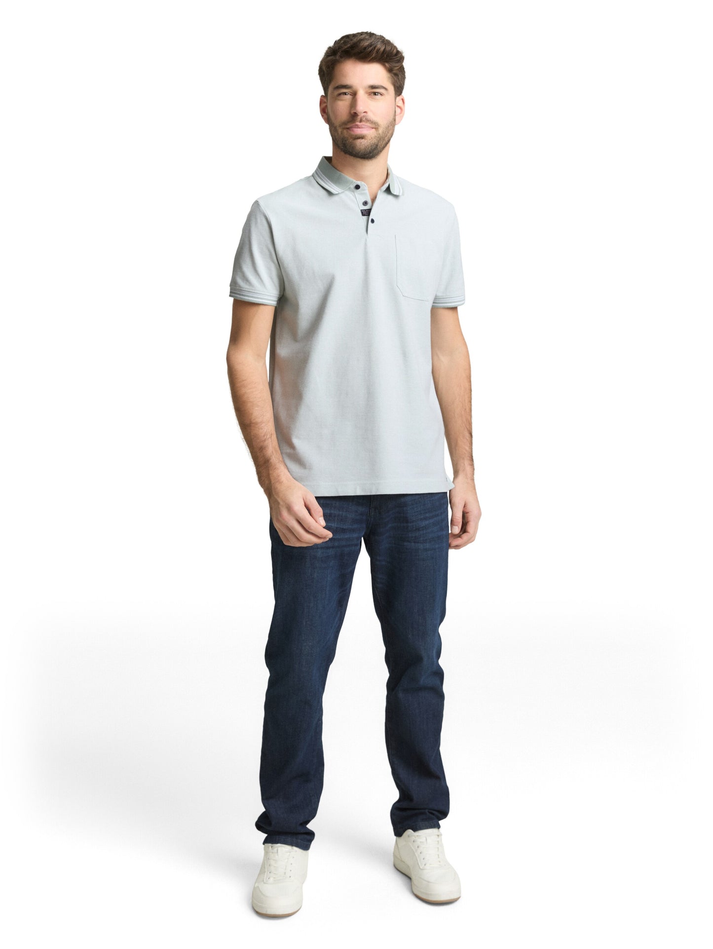 detailed polo with pocket - 1050159