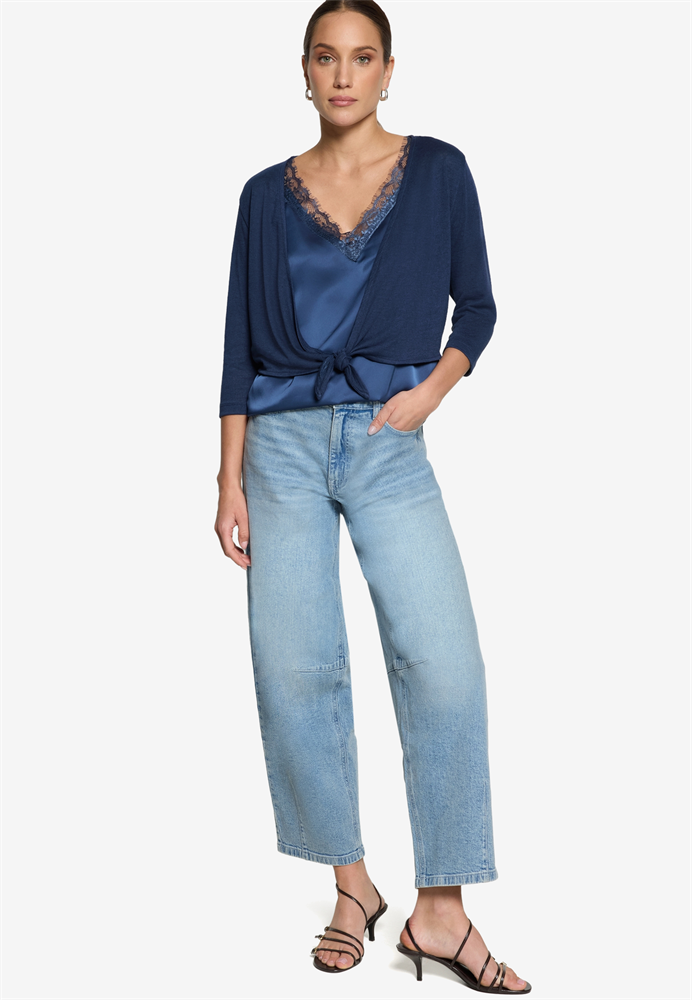 Sweat Jacke Kurz 3/4 Arm - 110-10004122