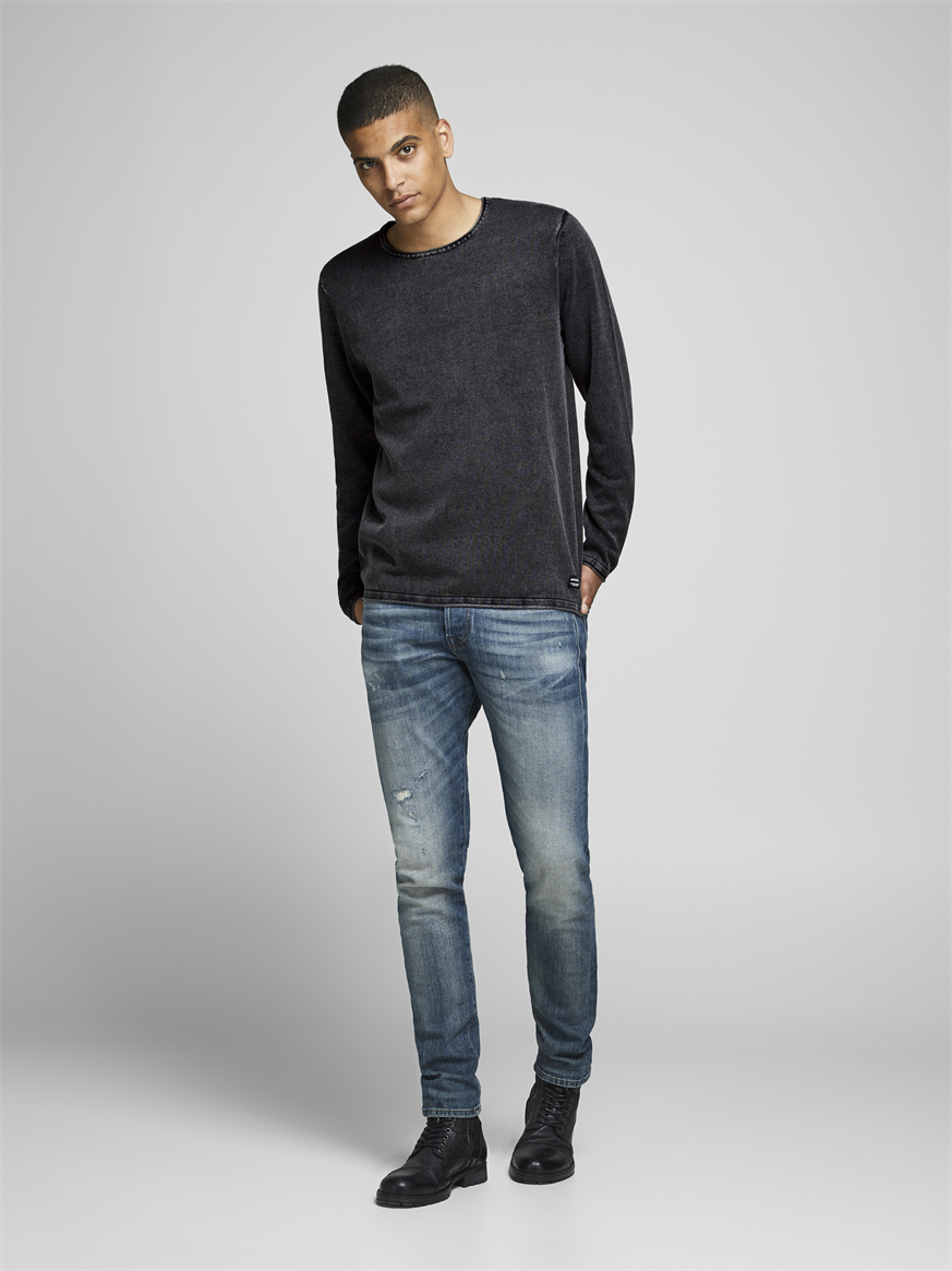 JJELEO KNIT CREW NECK NOOS - 12174001