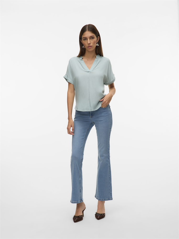 VMBEAUTY SS TOP WVN NOOS - 10279697