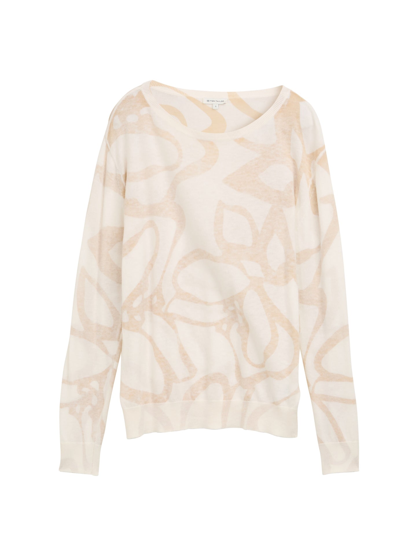 knit inside printed pullover - 1045485