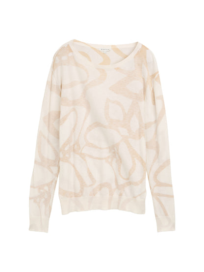 knit inside printed pullover - 1045485