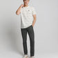 T-Shirt Crewneck Jacquard Stripe - 28350450