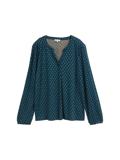T-shirt alloverprinted blouse - 1047745