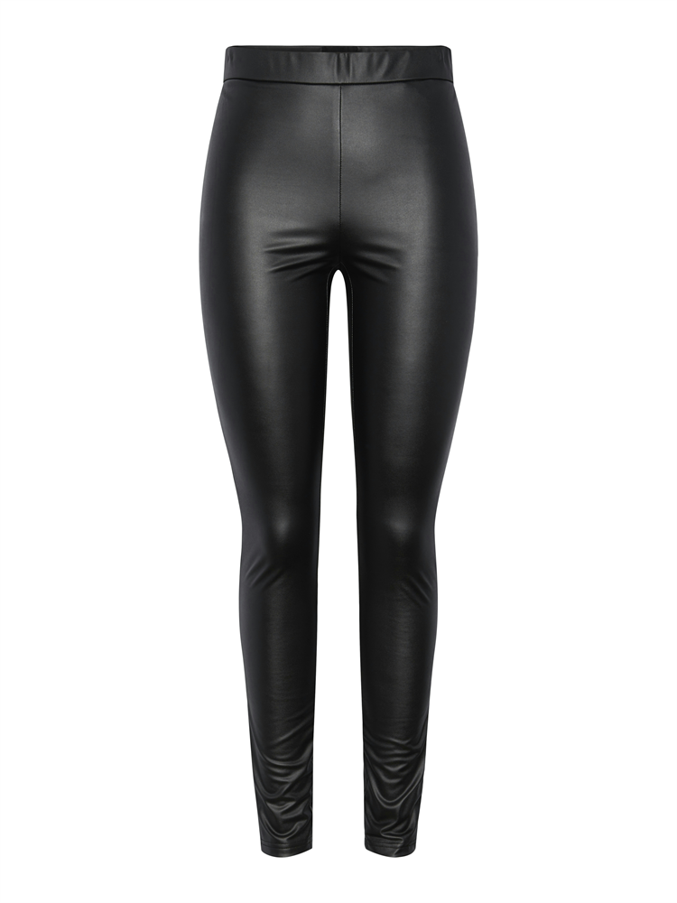 PCSALLIE HW PU LEGGINGS - 17144752