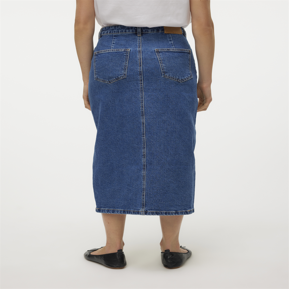 VMVERI HR CALF DENIM SKIRT GA NOOS - 10295731