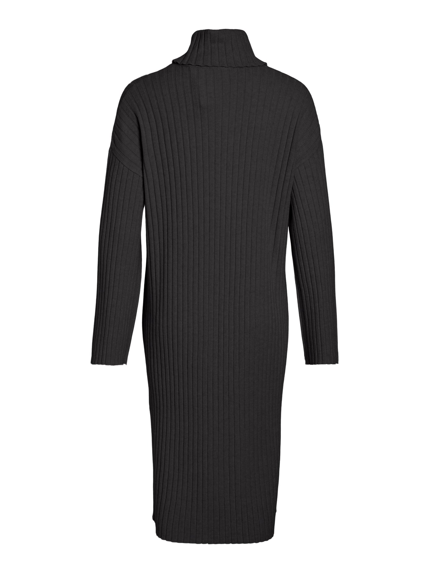 VIRIL L/S ROLLNECK KNIT MIDI DRESS - 14089982