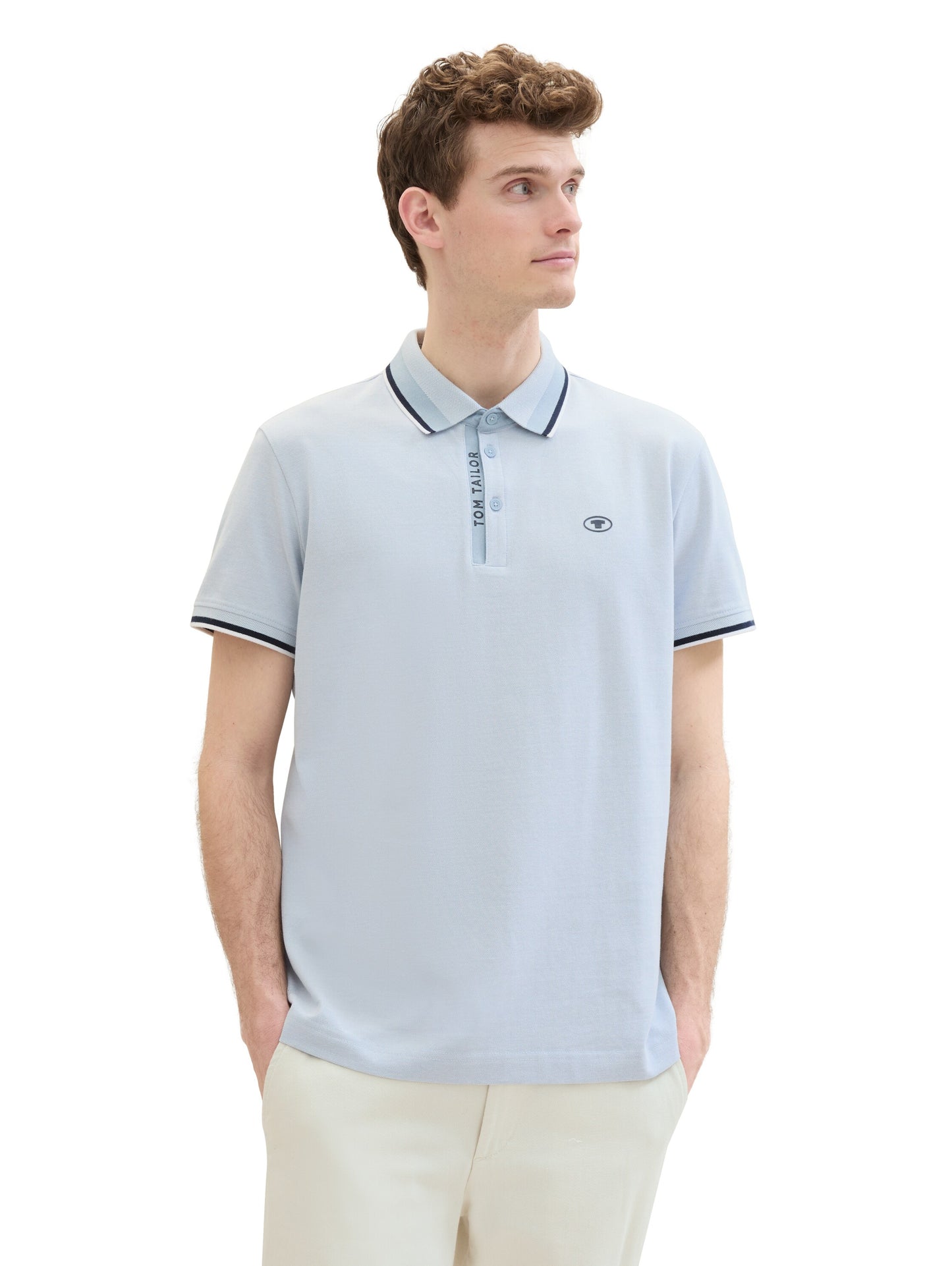 detailed pique polo - 1040937