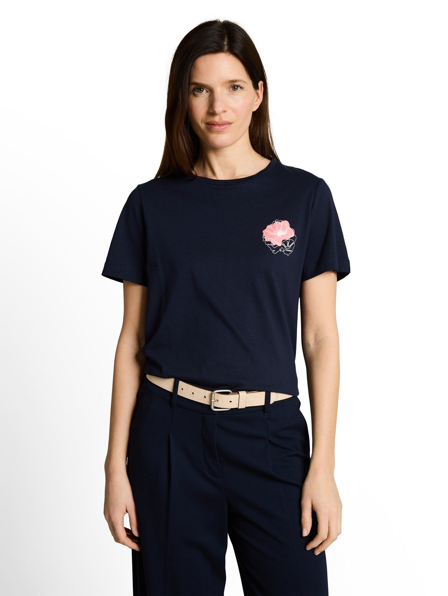 T-shirt basic crew neck print - 1050414