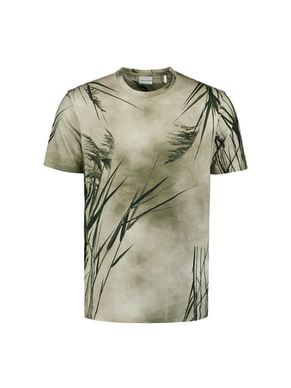 T-Shirt Crewneck Slub Allover Print - 27350316