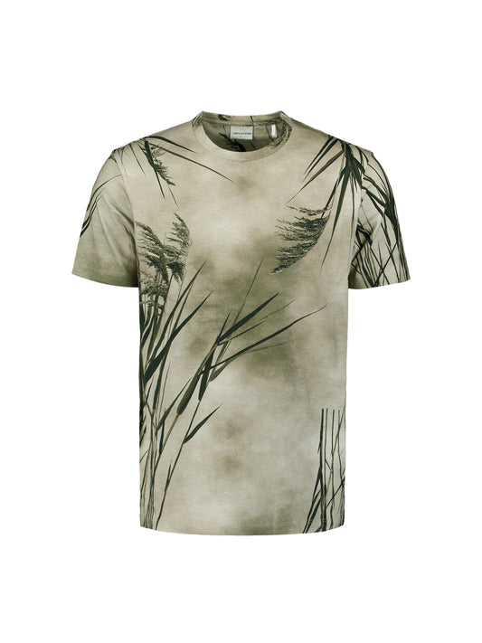 T-Shirt Crewneck Slub Allover Print - 27350316