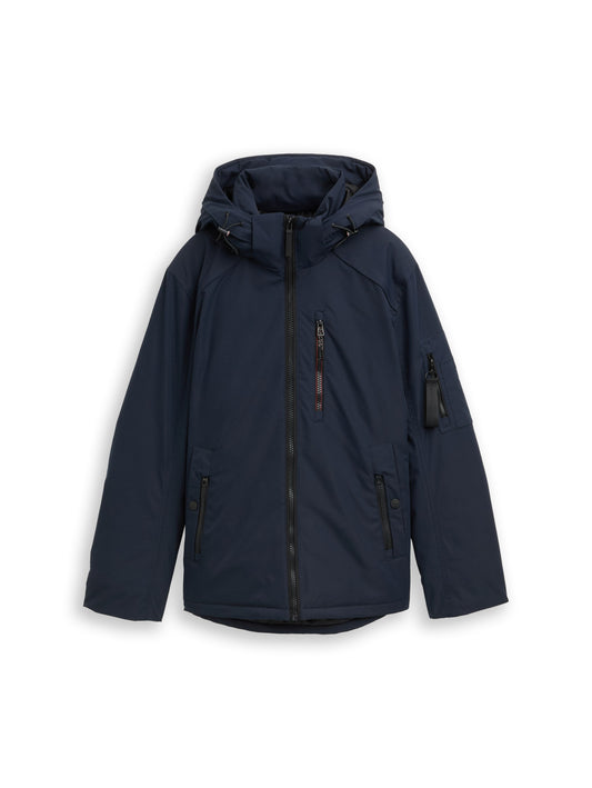 padded jacket with hood - 1047039