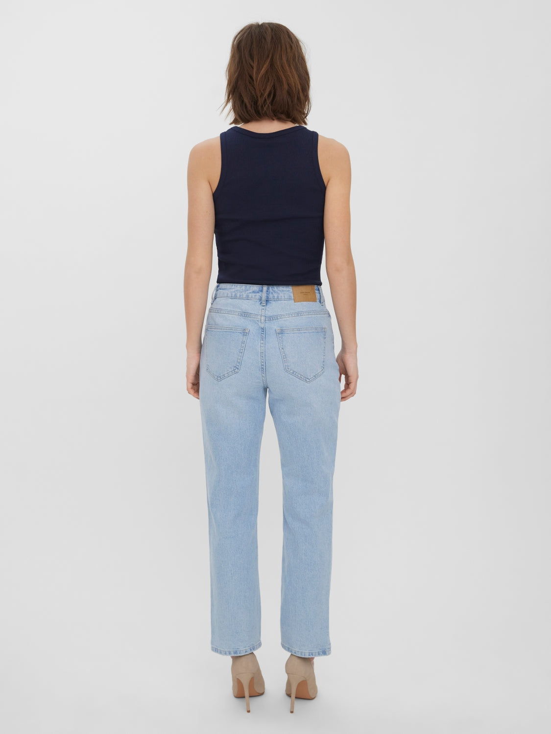 VMELLIE HR STRAIGHT SLIT JEANS GU31 - 10261486