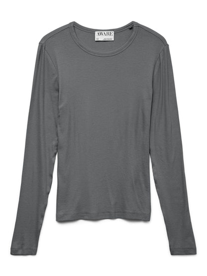 AWIRWINA LS O-NECK TOP NOOS - 10300893