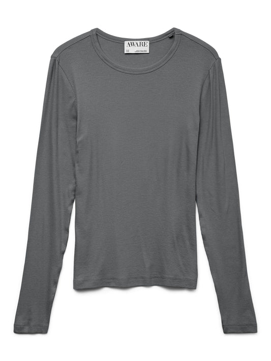 AWIRWINA LS O-NECK TOP NOOS - 10300893