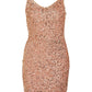 VIALINA STRAP SEQUIN SHORT DRESS/DC - 14089881