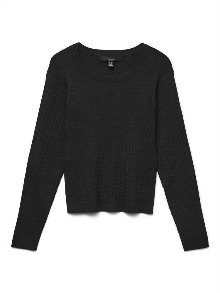 VMSILJE LS O-NECK CABLE PULLOVER - 10331852