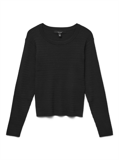 VMSILJE LS O-NECK CABLE PULLOVER - 10331852
