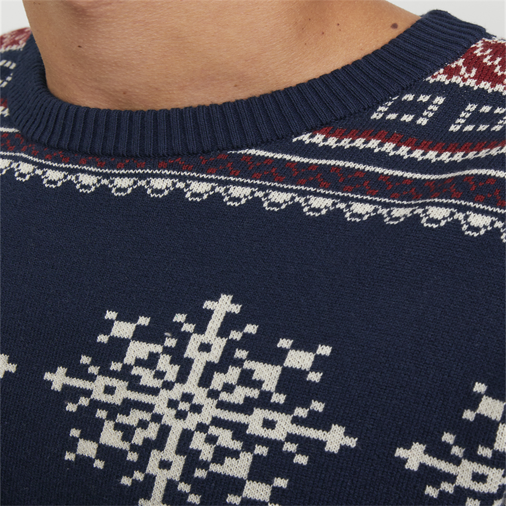 JJXMAS SNOWBALL KNIT CREW NECK - 12248145