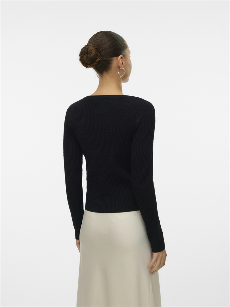 VMSILJE LS O-NECK CABLE PULLOVER - 10331852