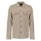 Overshirt Full Button Rib Sweat - 33510826SN